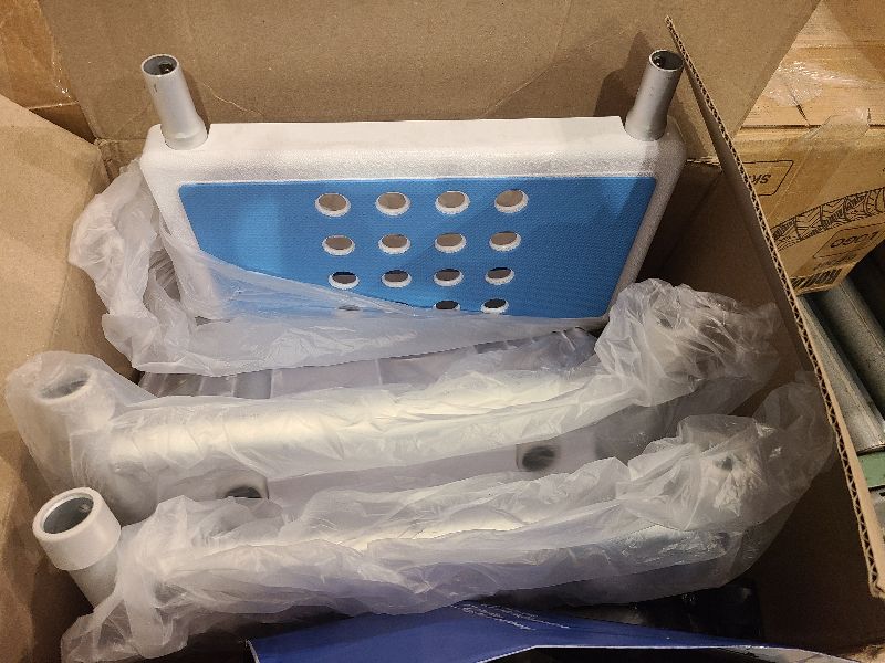 Photo 1 of 3 PCS Cover Mats for Bath Tub Bench Shower Chair with Adhesive Backing, 15 x 8 Inch Anti-Skid Soft Pads Padded Shower Seat for Bathtub - Extended Tub Transfer Bench Cushions, Bath Chair Mats