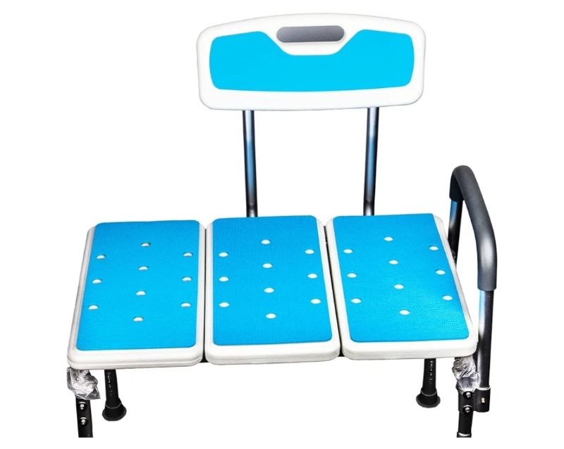 Photo 1 of 3 PCS Cover Mats for Bath Tub Bench Shower Chair with Adhesive Backing, 15 x 8 Inch Anti-Skid Soft Pads Padded Shower Seat for Bathtub - Extended Tub Transfer Bench Cushions, Bath Chair Mats