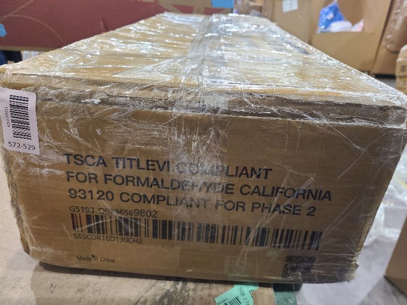 Photo 1 of 10 Drawer Dresser, Chest of Drawers for Bedroom, PU Dresser with Side Pockets, Hooks, Wooden Top and Sturdy Metal Frame for Living Room, Closet, Hallway (Black)