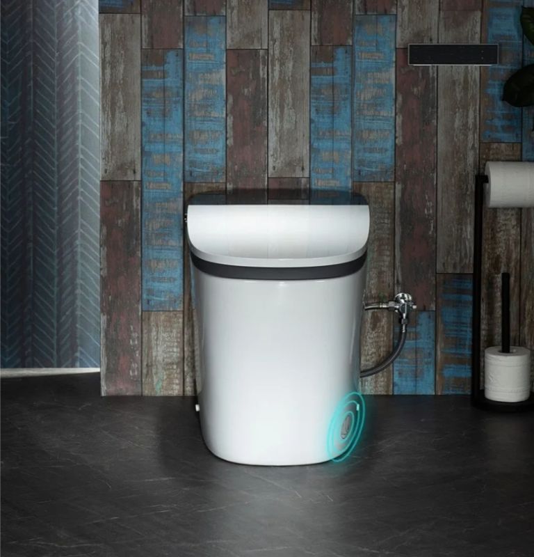 Photo 1 of  Smart Toilet with 1000 Gram MaP Flush Score,Auto Open/Close,Foam Shield,Auto Flush,Foot Sensor,Movement Drying,Heated Seat,ADA Chair Height,One Piece Toilet with Tank Built in