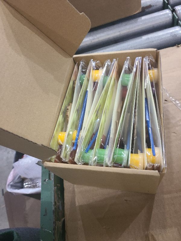 Photo 1 of 12 Pack Pre-Packaged Tractor Party Favors, Wooden Tractor Cutouts with Magnets & Painting Kits for Kids, Farm Theme Birthday Decorations & Thank You Gifts for Guests