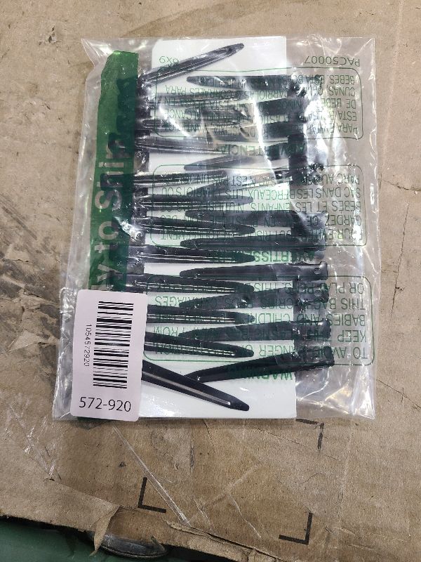 Photo 1 of 24 Packs Duck Bill Clips, Bantoye 2.75 Inches Rustproof Metal Alligator Curl Clips with Holes for Hair Styling, Hair Coloring, Black
