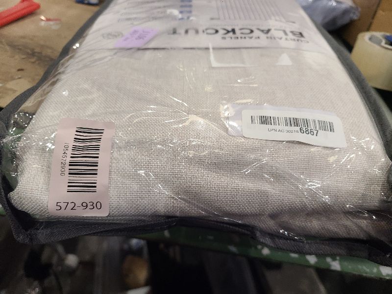 Photo 1 of 100% Blackout Shield Linen Blackout Curtains for Bedroom 96 Inches Long, Back Tab/Rod Pocket Living Room Drapes, Thermal Insulated Blackout Curtains 2 Panels Set, 50" W x 96" L, Beige