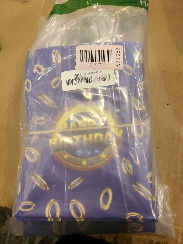 Photo 1 of 24 Pcs Blue Party Favor Bags with Handles Gold Ring Paper Goodie Bags Video Game Treat Bags 8.3 x 5.9 x 3.1 Inches for Birthday Party Boys Girls Supplies Gift Candy Snacks