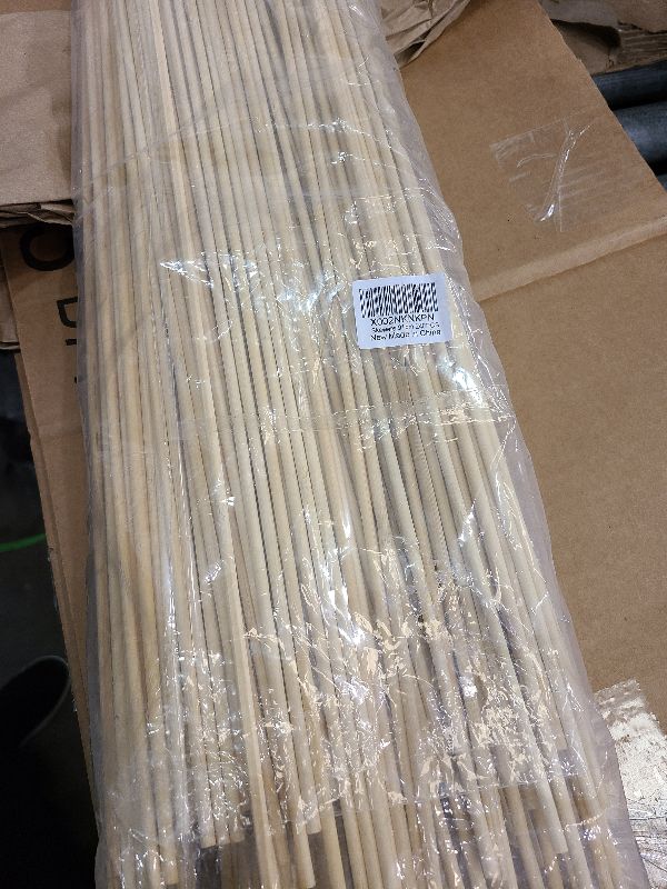 Photo 1 of 100PCS 36 inch Bamboo Skewers for Marshmallows,S'Mores,Fire Pit,BBQ,Kabob,Grilling, Camping.More Size Choices 6"/8"/10"/12"/36"