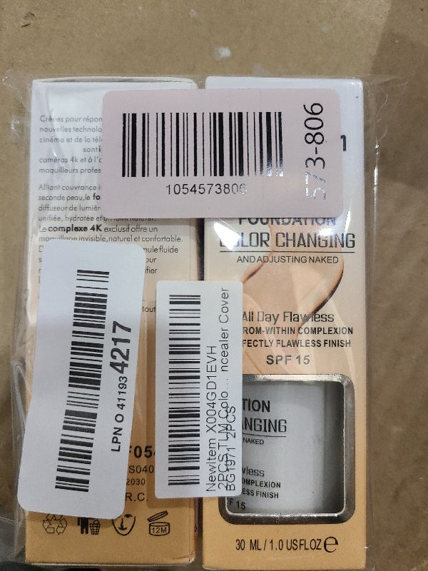 Photo 1 of 2PCS TLM Colour Changing Foundation - Flawless Coverage, Lightweight Formula, Adapts to Skin Tone, Hides Wrinkles & Lines, Hydrating & Long-Lasting, BB Cream Makeup Base Concealer Cover