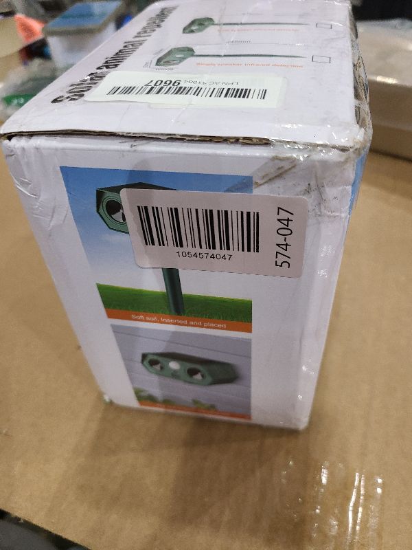 Photo 1 of 2Pack 2025 Ultrasonic Animal Repellent Outdoor Deer Repellent Devices Solar Animal Repeller Motion Activated Deterrent to Scare Cat Squirrel Rabbit Raccoon Skunk with LED Flash Lights for Yard Lawn