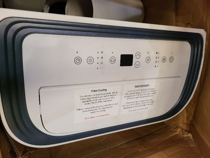 Photo 1 of 14,000 BTU Portable Air Conditioners for 700 Sq.Ft, 4-in-1 Room Air Conditioner with Cooling, Heating, Dehumidifier, Fan, Remote, Sleep Mode, Auto Swing, 24H Timer, Self-Evaporating Portable AC Unit