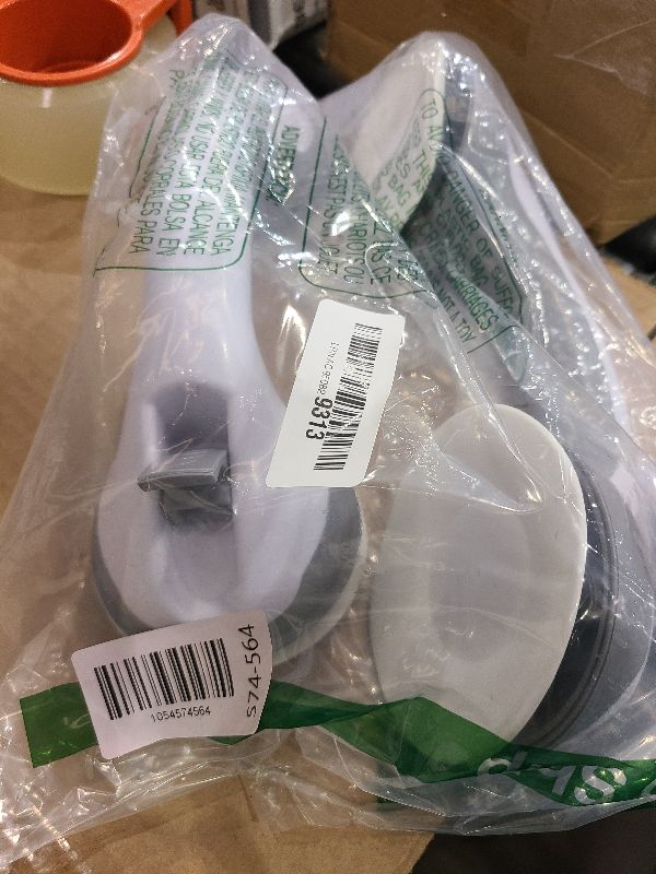 Photo 1 of 2 Pack Shower Grab Bars for Bathtubs and Showers, Handles for Elderly with Strong Suction, 12 Inch Bathroom Shower Safety Bars for Seniors, Disabled, Shower Chair, Grey/White