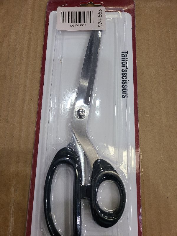 Photo 1 of 10-Inch All-Purpose Sharp Fabric Scissors - Heavy-Duty Stainless Steel Professional Shears for Cutting Clothes, Leather - Ideal for Tailor, Home, Office Use.