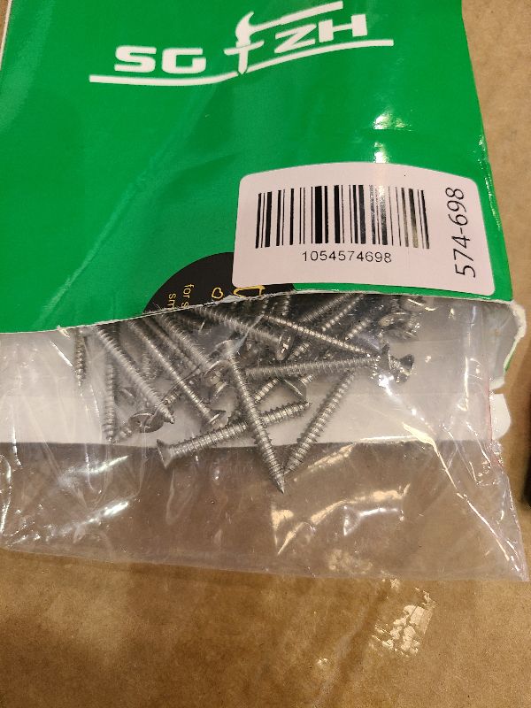 Photo 1 of #8 x 1-1/2" Wood Screw 100Pcs 18-8 (304) Stainless Steel Screws Flat Head Phillips Fast Self Tapping Drywall Screws by SG TZH