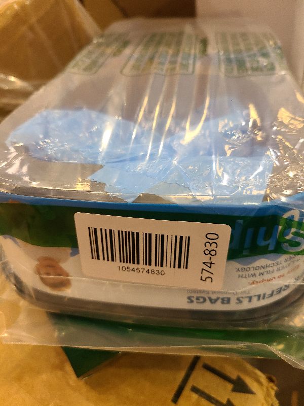 Photo 1 of 2 Pack,Jumbo Square Refills Disposal Bags Refill Compatible with Genie Diaper Compact, Select Pails(Not Fit Classic Version Pails), Hold Up to 810 Newborn-Sized Diapers Per Refill