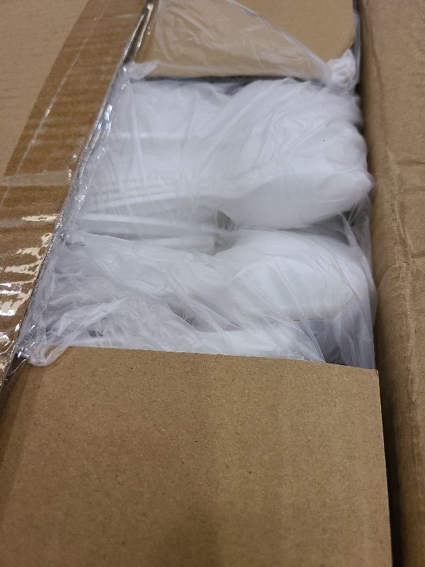 Photo 1 of 1,000 Plastic Disposable Cutlery Bulk Variety Pack White Medium Weight Includes 334 forks, 333 knives, 333 soup spoons, Disposable Silverware Plastic Cutlery