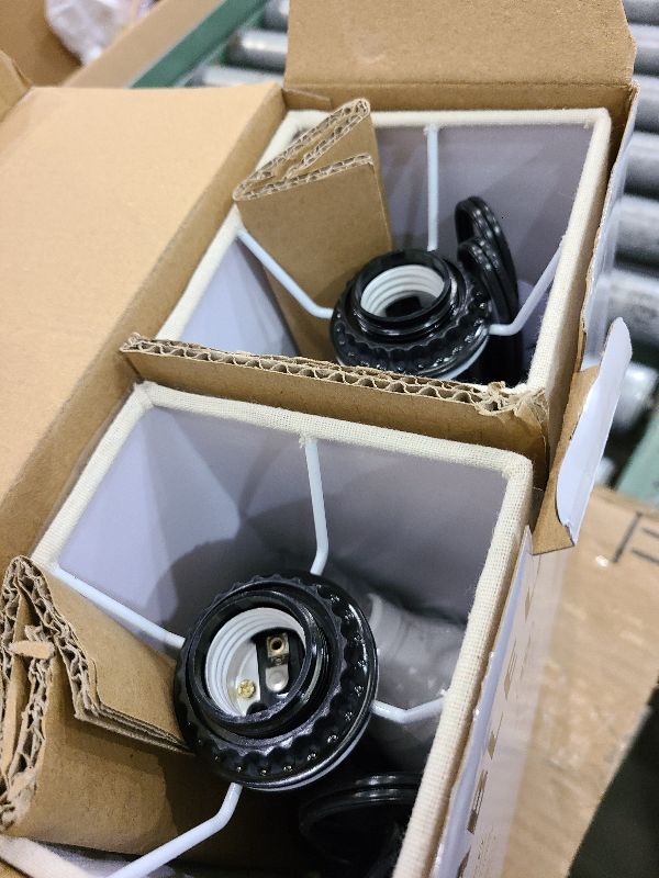 Photo 1 of 15'' Table Lamp for Bedroom set of 2,3-Color Bedside Lamps with Pull Chain Table Lamps for Night stands with AC Outlet,Small Night Light Lamps with 2 Bulbs Lamps for Living Room Kids Room Office Decor