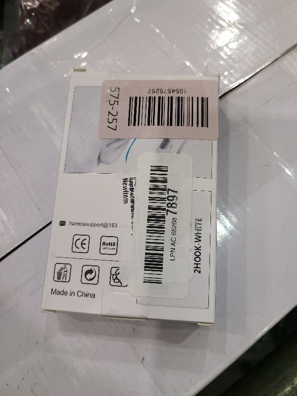 Photo 1 of [2 Pairs] Haireca Ear Hooks for AirPods Pro 2 1 & AirPods 4 3 2 1, [Adjustable] Ergonomic Design Anti Slip, Comfortable Fit Silicone Clip for Running Sports [Added Velvet Storage Pouch] – White