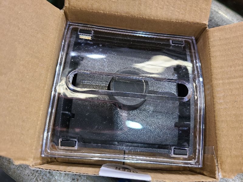 Photo 1 of 1 Pcs Pop Up Sticky Note Dispenser Sticky Note Holder Pop Up Note Dispenser Transparent Top for 3 x 3 Inch Sticky Notes School Office Home Store Black Base Clear Top (1)