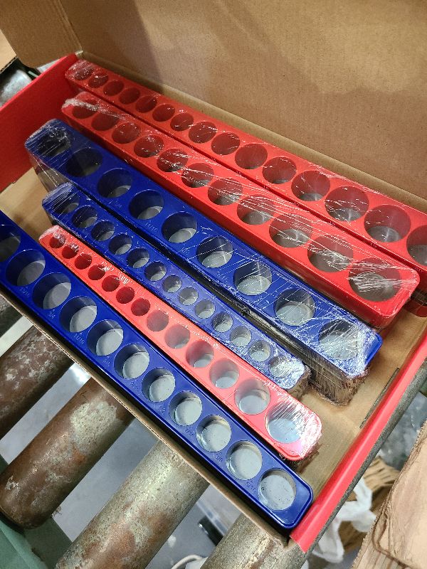 Photo 1 of 12-Piece 1/4" 3/8" 1/2"-Drive SAE & Metric Magnetic Socket Organizer Set (Holds 143 Sockets) -Detachable Tool Tray with 5mm Magnetic Base for Garage/Home(Sockets Not Included)