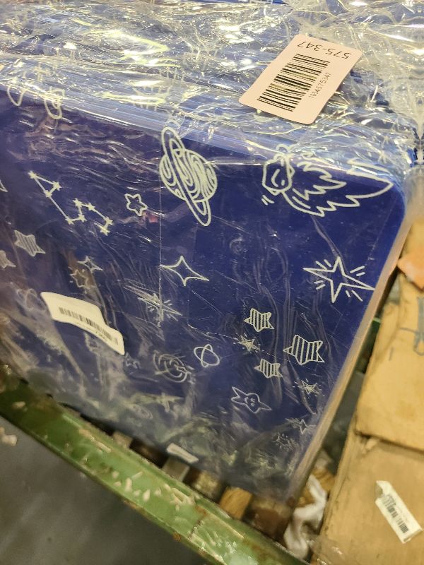 Photo 1 of 25-Pack Desk Dividers for Students, 3-Fold Privacy Screens, Durable Waterproof Plastic Study Boards, Easy Clean Classroom Shields for Schools,Teacher Supplies & Student Desk Organizers, Blue