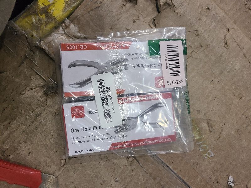 Photo 1 of 1/4 and 1/8 Inch Small Single Hole Punch, 2 Pack Handheld Circle Shaped Hole Puncher with 8 Sheet Capacity for DIY Craft Paper, Tag & Ticket, Perfect for Home, Office, Back to School Supplies