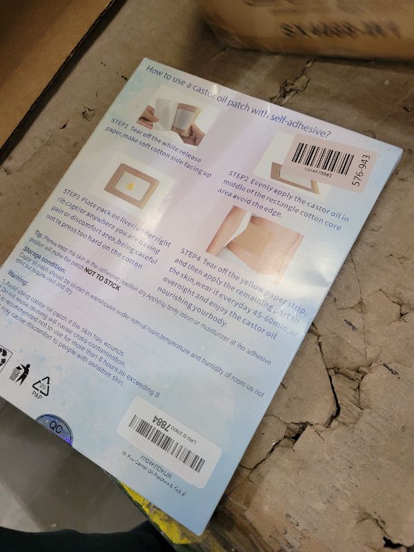 Photo 1 of 16Pcs Castor Oil Pack Wrap, Disposable Castor Oil Patches Packs with Anti Leakage Cotton Pad for Belly/Feet/Knee (Oils Not Included), 5.1" x 3.9"
