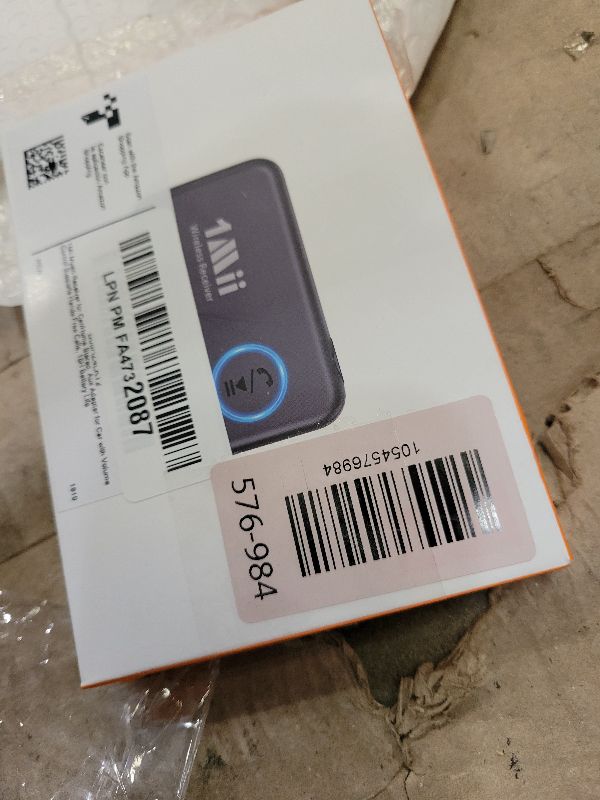 Photo 1 of 1Mii Bluetooth 5.3 Music Receiver for Car/Home Stereo, Aux Bluetooth Adapter for Car with Volume Control Supports Hands Free Calls, 16H Battery Life