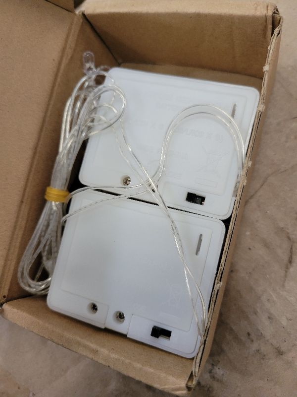 Photo 1 of 2 Pack Halloween Sound Effects Box with LED, Battery Powered Horror Screaming Tricky Scary Sound Player, Voice-Activated Witch & Ghost Sound Effects for Pumpkin Inflatables Eyeballs Ghost