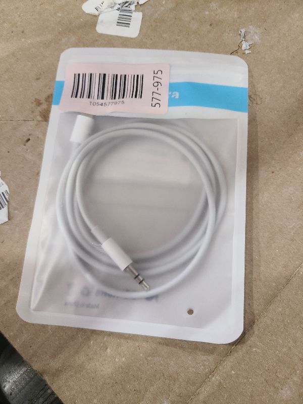 Photo 1 of (Apple MFi Certified) iPhone AUX Cord,Lightning to 1/8 Inch Audio Cable,3.3ft, Headphone Jack Adapter Male Aux Stereo Audio Cable Compatible for iPhone 14/13/12/11/XR/X/8/7 (White)