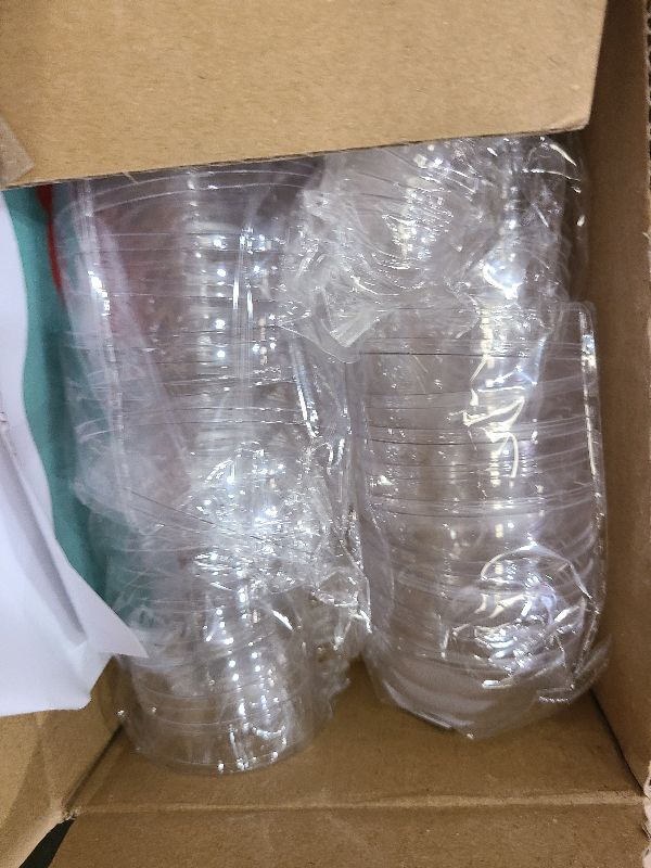 Photo 1 of 25 Set 50PCS Clear Plastic Fillable Ornaments,Transparent DIY Craft Ball,Clear DIY Christmas Ornament 5 Different Sizes for Wedding,Party,Home Decor