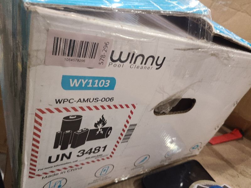 Photo 1 of (2025 Upgrade) Cordless Robotic Pool Vacuum for Above Ground Pools, 130-Mins Runtime Pool Cleaner with Self-Parking & 1300 Sq. Ft Coverage, Powerful Suction & 6600mAh (ice Blue)