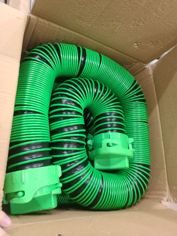 Photo 1 of 20-Foot Camper/RV Sewer Hose Extension Kit - 2 Attachable 10 Ft Sewer Hoses for RV Camper - Upgraded Leak-Proof Design with UV-Resistant Material (20-FT Sewer Hose Kit)