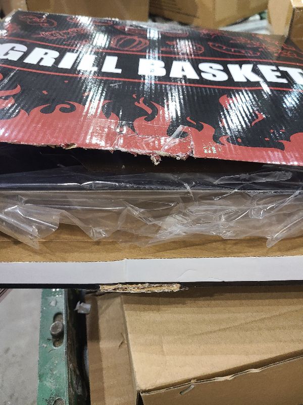 Photo 1 of 2 Pack Vegetables Grill Baskets for Veggies,Grill Basket for Outdoor Grill,Stainless Steel Grill Basket,Grilling Accessories for & Smokers