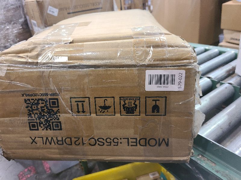 Photo 1 of **MSRP 64.96** Dresser for Bedroom, Fabric Dresser with 12 Drawers, Tall Double Dresser, Chest of Drawers for Closet, Living Room, Sturdy Steel Frame, Wooden Top, Easy Pull Handle, Rustic Brown