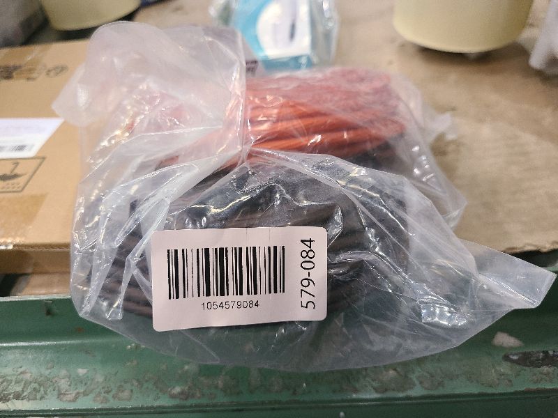 Photo 1 of 10 Gauge Wire (50FT Each, Red/Black), Low Voltage Primary Automotive Wire, Battery Cable, 10AWG, Car Audio, Car Amplifier Power or Ground Cable, Translucent Jacket, CCA, with 10 Heat Shrink Tubing
