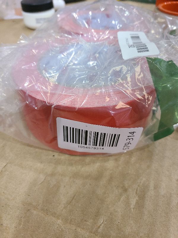 Photo 1 of 2 Pack Red Duct Tape Heavy Duty,9 Mil Thickness,2 Inches x 30 Yards,Strong Industrial Strength,Flexible,No Residue,Waterproof and Tear by Hand,Multi-Use for Indoor & Outdoor Repairs