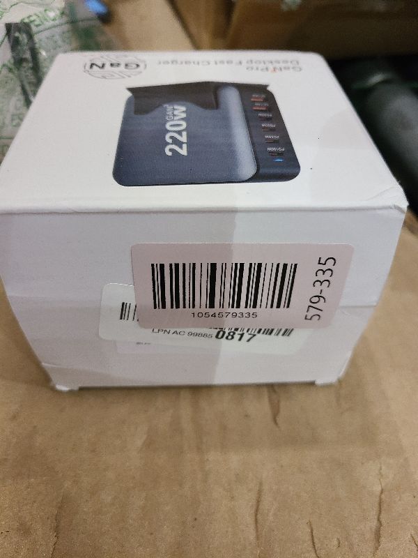 Photo 1 of 220W USB C Charger Block GaN III USB Desktop Charging Station 6 Ports QC4.0 Fast Charging Station Hub+PD 100W Type C Laptop Charger Adapter Compatible with MacBook Pro Laptop Tablet and Phone