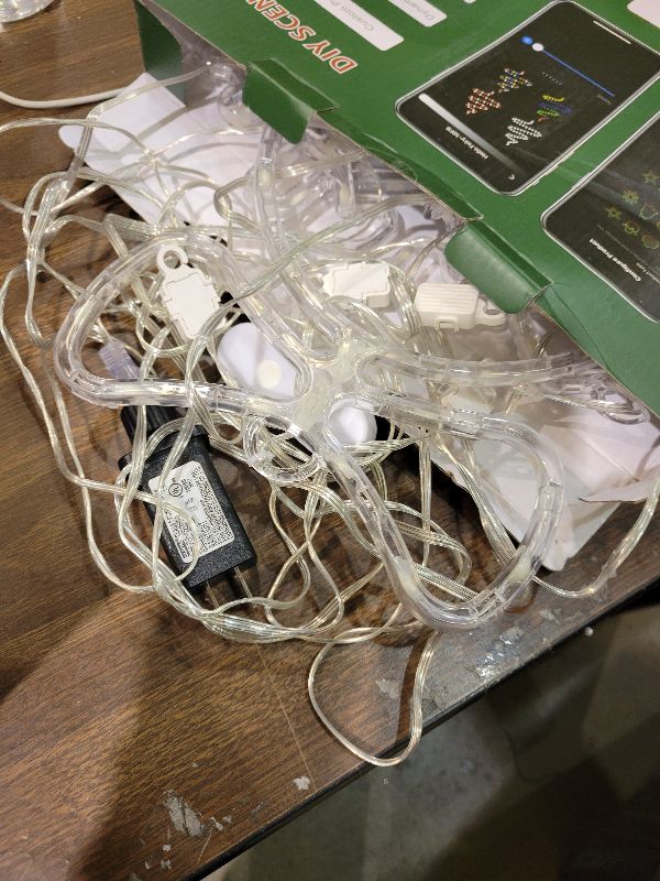 Photo 1 of 15'' Smart Christmas Window Lights 4 Pack, Color Changing Window Silhouette Lights, Timer, App Control, Music Sync, Bells, Snowflake, Star, Lighted Christmas Decorations for Indoor Outdoor