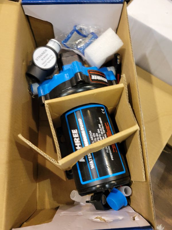 Photo 1 of 2025 Upgraded Kohree RV Fresh Water Pump 7GPM 70PSI, 12V DC Water Pump, Self-Priming, Five Chamber Diaphragm Pump with Heavy Duty Pressure Switch and Strainer for RV, Marine, Yacht, Caravan