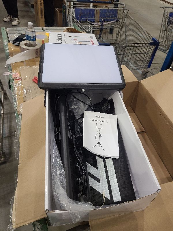 Photo 1 of 1-Pack LED Video Light Kit, NiceVeedi Photography Lighting Kit, 2800-6500K Dimmable Studio Light with Tripod Stand & Phone Holder, 73" Stream Light for Video Recording, Game Streaming, YouTube