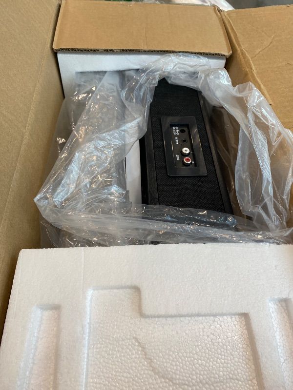 Photo 1 of **No power cord**
LP&No.1 Record Player with Built-in Stereo Speakers, LED Control, 3-Speed Belt-Drive Vinyl Turntable with USB Playback & Recording, Wireless Input & Output, Auto Stop, Pitch Control | Black