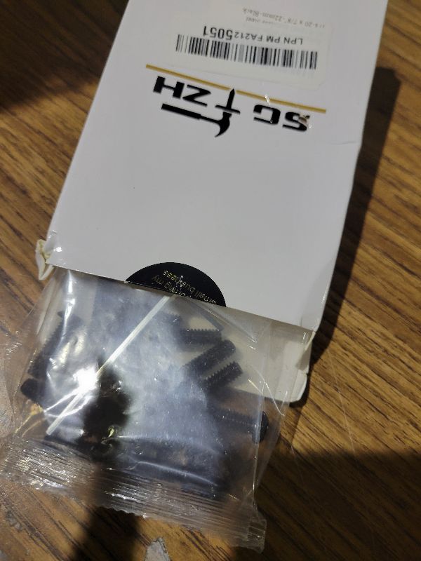 Photo 1 of 1/4-20 x 7/8" Button Head Socket Cap Bolts Screws, 20Pcs 304 Stainless Steel 18-8, Allen Hex Drive, Black Oxide by SG TZH(with Hex Spanner)