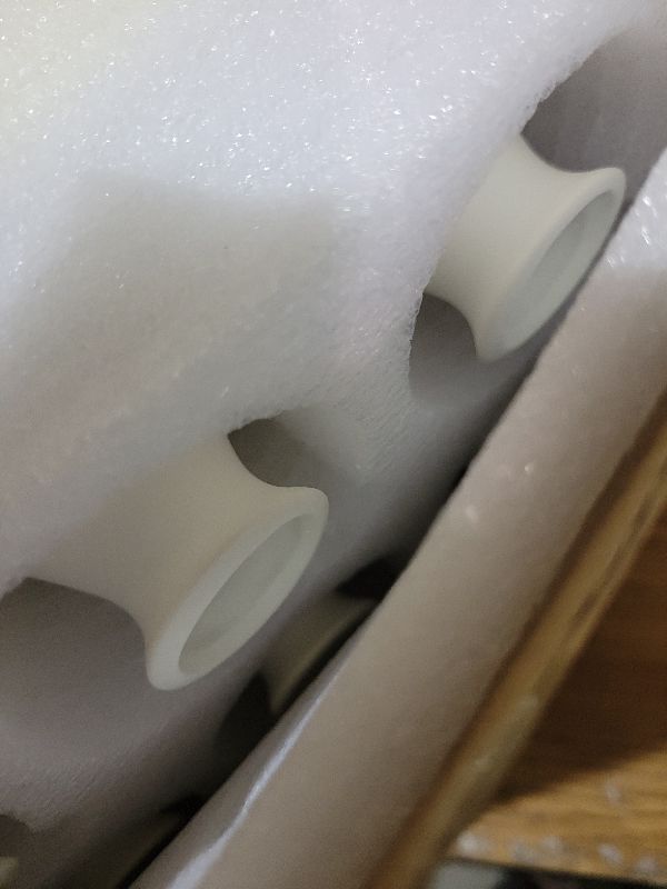 Photo 1 of 15 Pack White Ceramic Bud Vases Bulk, 3.9 Inch Small Boho Flower Vase, Matte White Vase for Centerpieces, Pampas Grass, Dried Flowers, Wedding Table and Home Décor