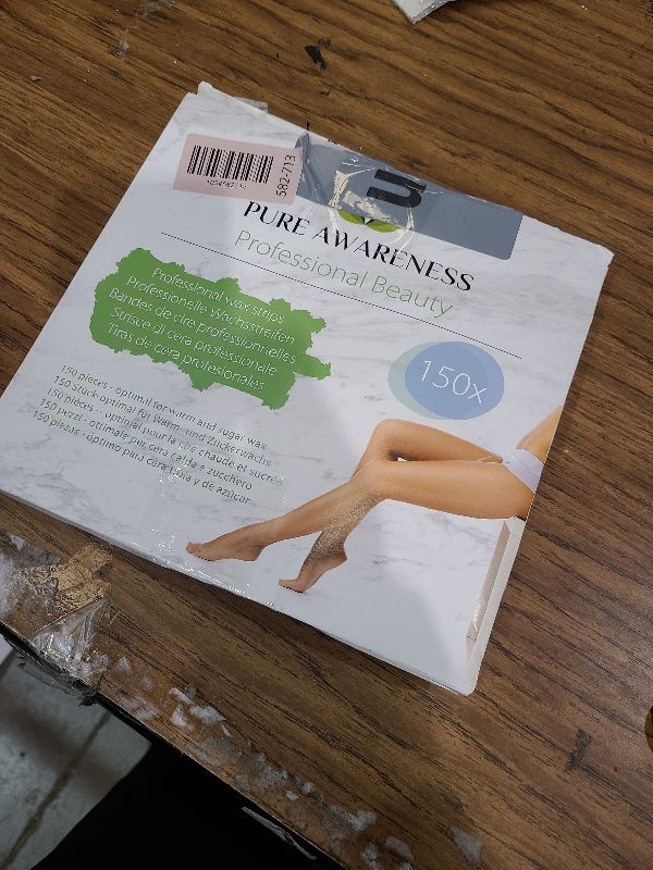 Photo 1 of 150 Wax Strips for Hair Removal – Extra-Large Non-Woven Strips for Legs, Arms, Back & Body – Works with All Soft Waxes – Salon & Home Use