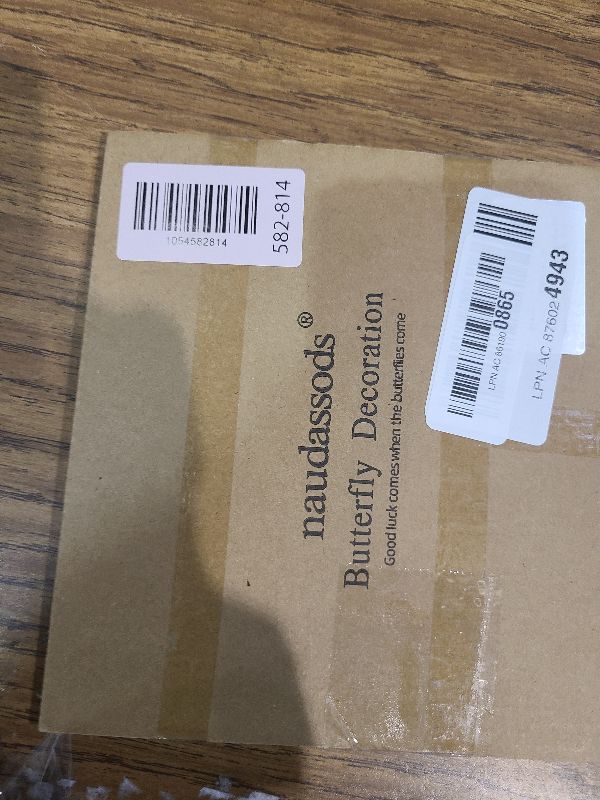 Photo 1 of 12 Pack Butterfly Decorations, DIY 3D Butterfly Stakes Decor, 2 Sizes of Butterfly Ornament for Home Fake Flower Floral Supplies Tea Party Wedding Easter Christmas Spring Fall. (Light Rose Red)