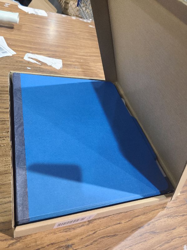 Photo 1 of 10 Dark Blue Classification Folders - 1 Divider - 2 Inch Tyvek Expansions - Durable 2 Prongs Designed to Organize Standard Medical Files, Office Reports - Letter Size, Dark Blue, 10 Pack