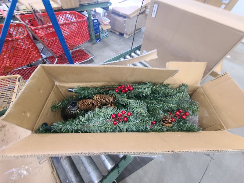 Photo 1 of 2 Pack 4 Ft Artificial Potted Christmas Tree with 60 LED Lights,Warm White and Colored Changing,8 Lighting Mode&Timer,Mini Small Xmas Tree, Battery Operated,Outdoor Front Door Porch Home Decoration