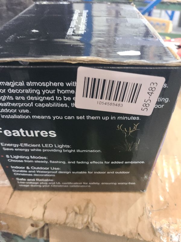 Photo 1 of 106 FT Christmas Lights Outdoor, 972 LED Waterproof Outside Christmas Lights Plug in, Connectable 8 Modes Hanging Fairy Lights with 216 Drops for House Eaves Yard Patio Wedding Decoration, Cool White