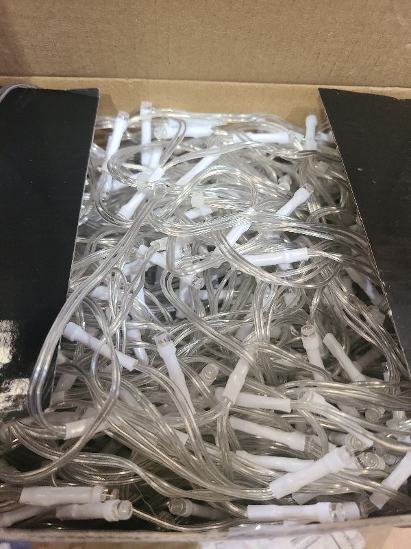 Photo 1 of 106 FT Christmas Lights Outdoor, 972 LED Waterproof Outside Christmas Lights Plug in, Connectable 8 Modes Hanging Fairy Lights with 216 Drops for House Eaves Yard Patio Wedding Decoration, Cool White