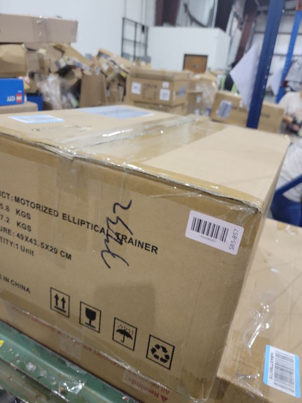 Photo 3 of Under Desk Elliptical Machine, Electric Elliptical Leg Exerciser for Seniors with 12 Adjustable, Portable Quiet Elliptical Exercise Machine, Seated Pedal Exerciser with Remote Control (Orange)