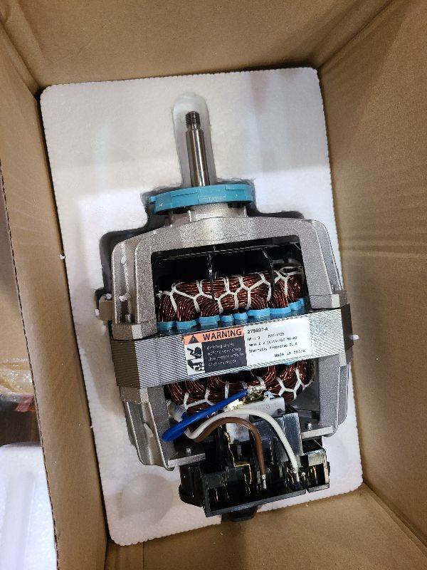 View 2 of 0EM 279827 Dryer Drive Motor with Pulley (Upgraded Blower Shaft Length) by puxyblue - Compatible with MayTag Kitchenaid Kenmore Whirlpool Dryer Motor Replaces AP3094245, EAP334304, PS334304,W10194250