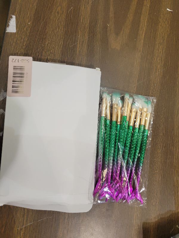 Photo 1 of 11PCS Makeup Brushes Set, Stocking Stuffers for Teen Girls Kids Women, Foundation Eyebrow Blush Brushes, Easter Basket Stuffers Essentials, Christmas Gifts for Grandkids Teens Girls Accessories Stuff